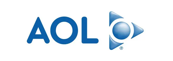 AOL's logo before the break with Time Warner