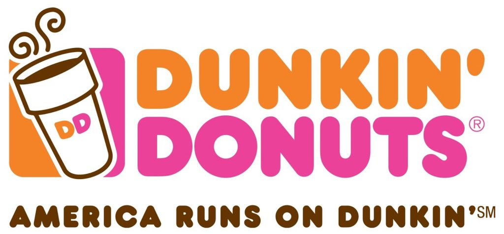 Dunkin' Donuts' lively, friendly branding design.