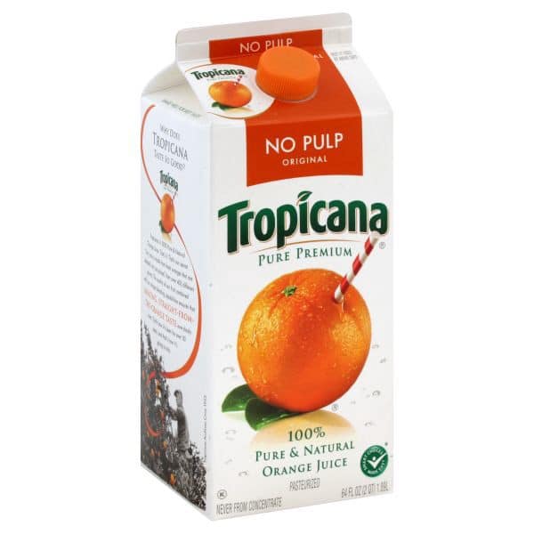 Tropicana's unique branding and packaging is an unquestionable success.