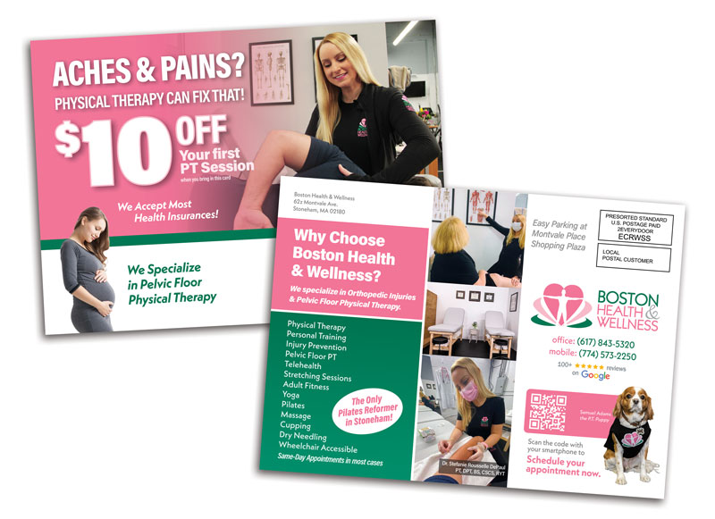 Printed marketing postcards send your message into customers homes.